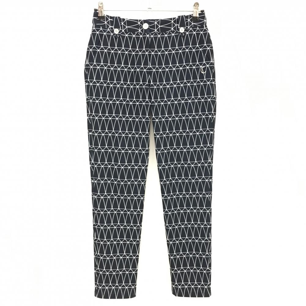 キャロウェイ パンツ ネイビー×白 総柄  レディース S ゴルフウェア Callaway