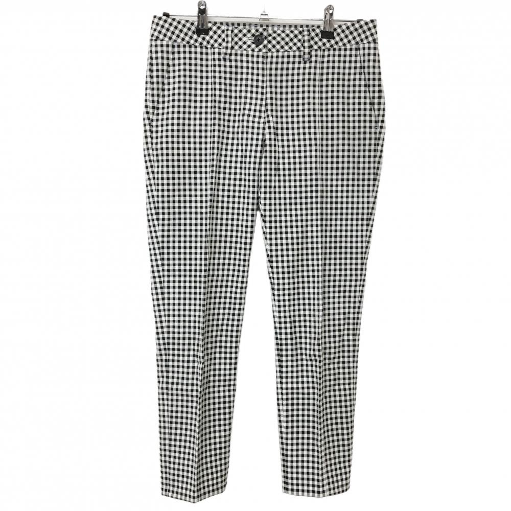 【美品】キャロウェイ パンツ 白×黒 ギンガムチェック レディース M ゴルフウェア Callaway