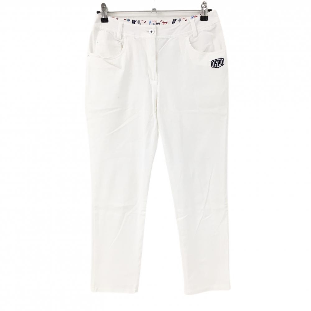 キャロウェイ パンツ 白 後ろワッペン  レディース L ゴルフウェア Callaway