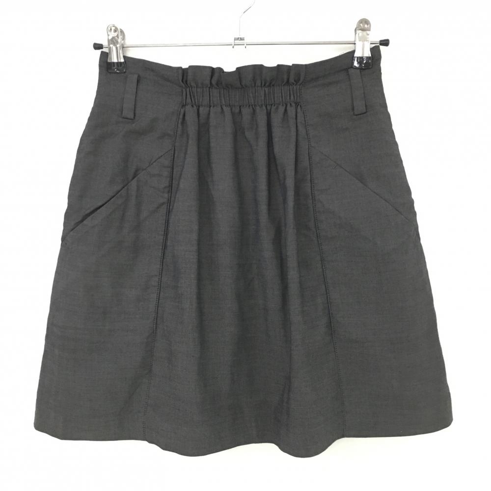 【超美品】キャロウェイ スカート ダークグレー ウエストギャザー ストレッチ 裏地付き レディース M ゴルフウェア Callaway