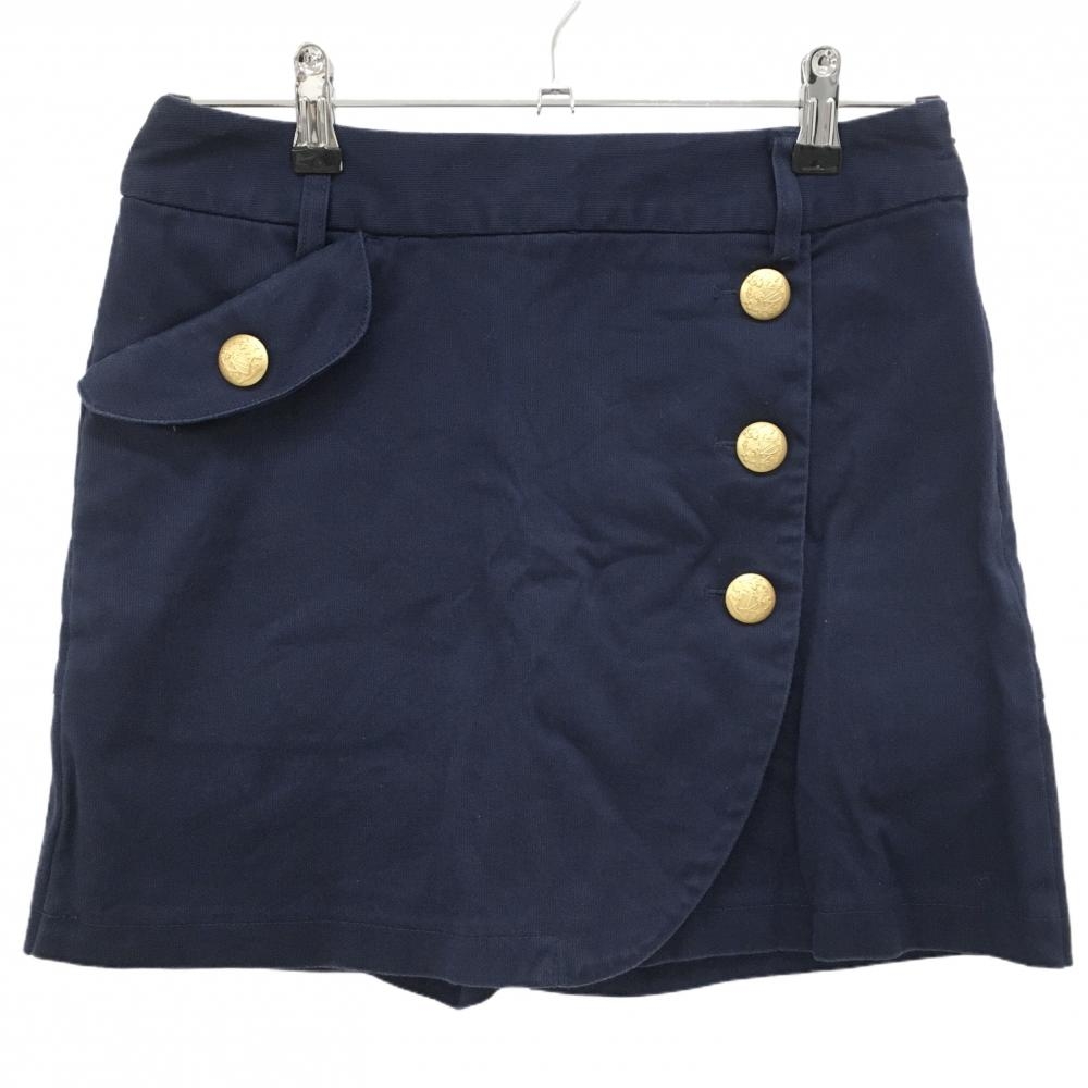 キャロウェイ スカート ネイビー ストレッチ 内側インナーパンツ レディース M ゴルフウェア Callaway