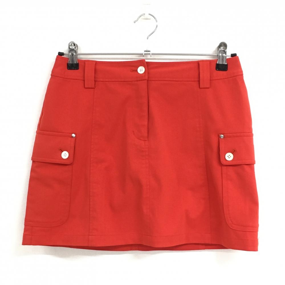 【超美品】キャロウェイ スカート レッド 複数ポケット レディース S ゴルフウェア Callaway