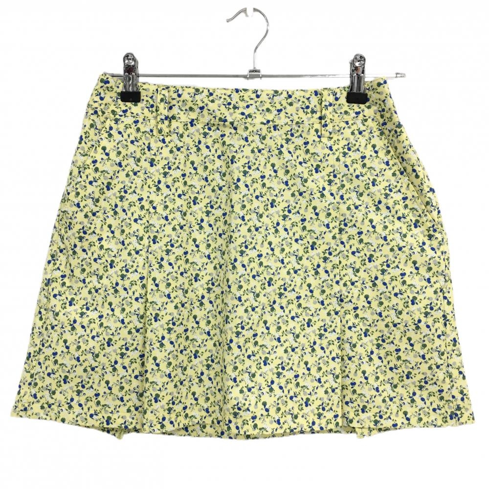 【新品】キャロウェイ スカート ライトイエロー×ブルー×グリーン 小花柄 ストレッチ  レディース M ゴルフウェア Callaway