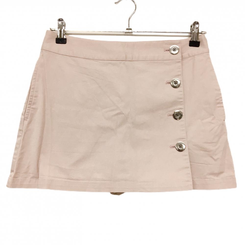 【美品】キャロウェイ スカート ピンク 前ボタン 内側パンツ レディース M ゴルフウェア Callaway
