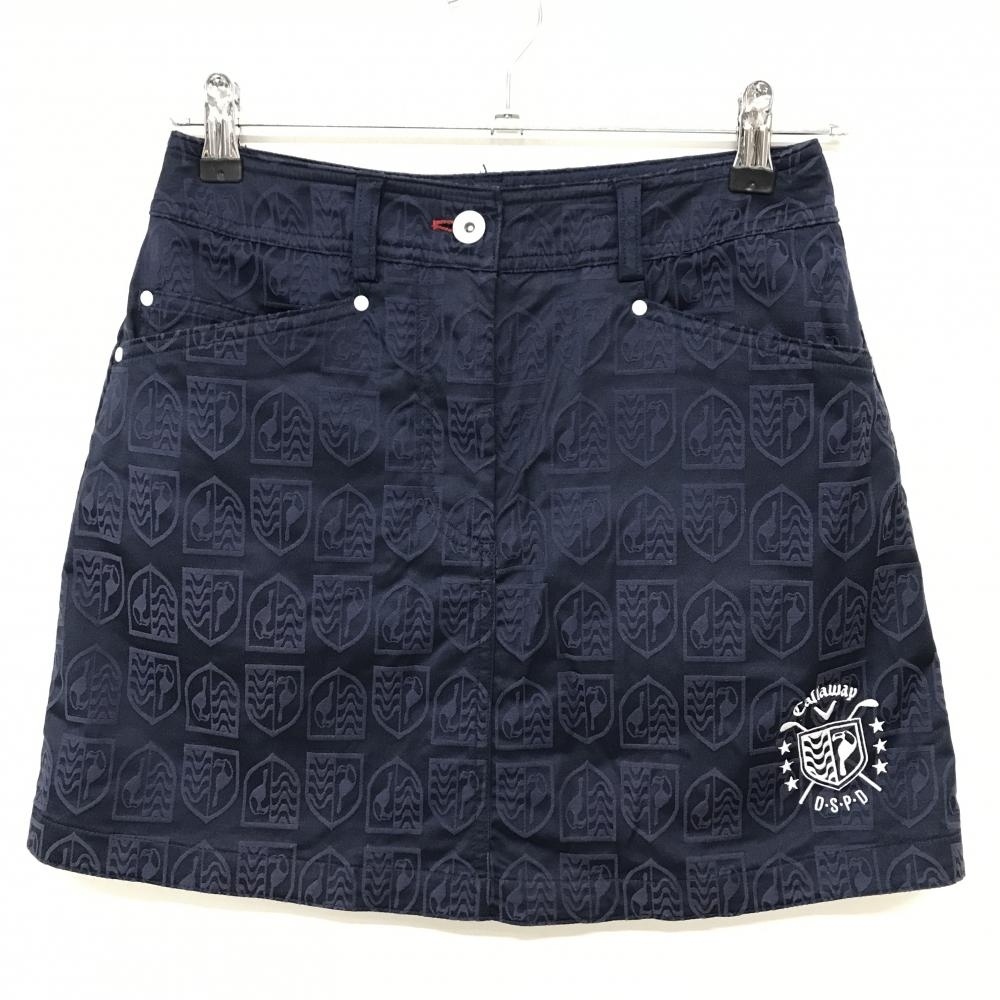 【美品】キャロウェイ スカート ネイビー 総柄  レディース M ゴルフウェア Callaway