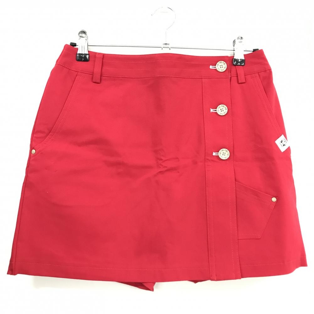 【新品】キャロウェイ スカート レッド ストレッチ 内側インナーパンツ  レディース L ゴルフウェア Callaway