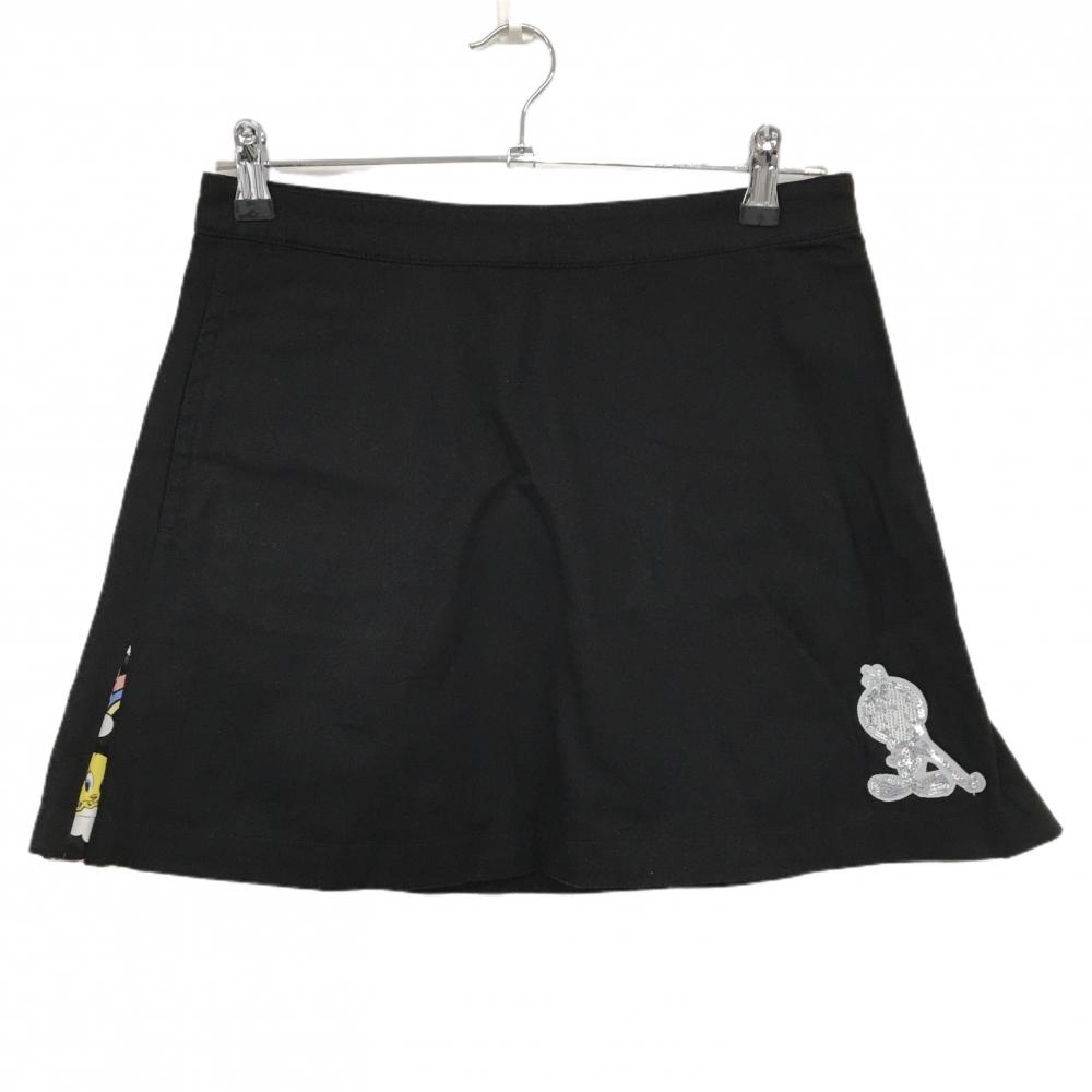 【超美品】キャロウェイ×TWEETY スカート 黒 スパンコールワッペン レディース M ゴルフウェア Callaway