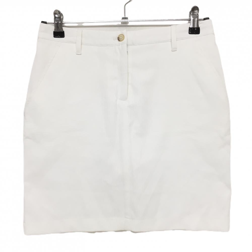 ジェイリンドバーグ スカート 白 シンプル 内側インナーパンツ レディース S ゴルフウェア J．LINDEBERG