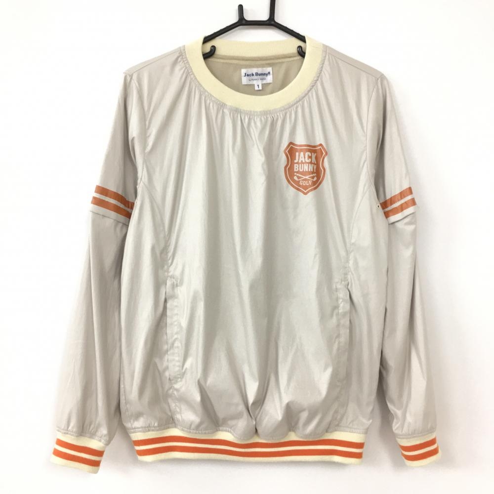 Jack Bunny ジャックバニー 2WAYスニード ベージュ×ブラウン 袖着脱可 裏地メッシュ レディース 1(M) ゴルフウェア