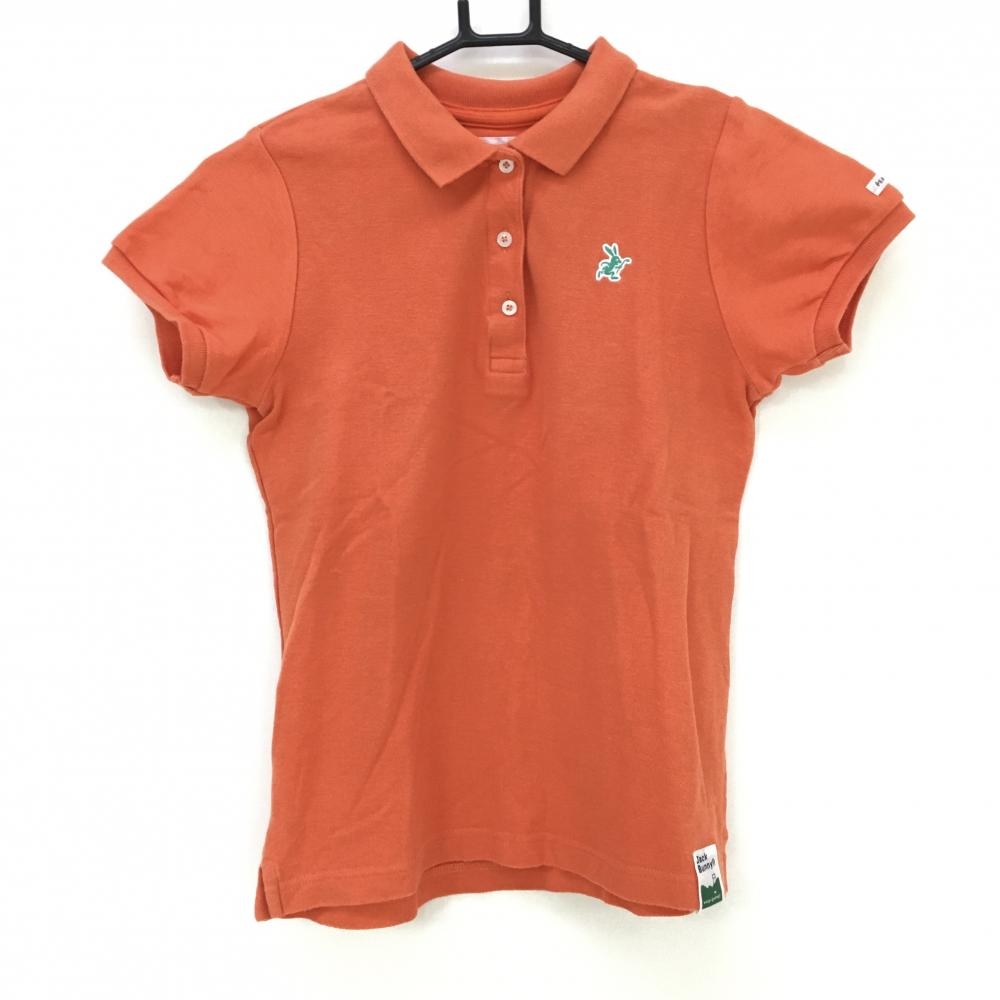 ジャックバニー 半袖ポロシャツ オレンジ  レディース 0(S) ゴルフウェア Jack Bunny