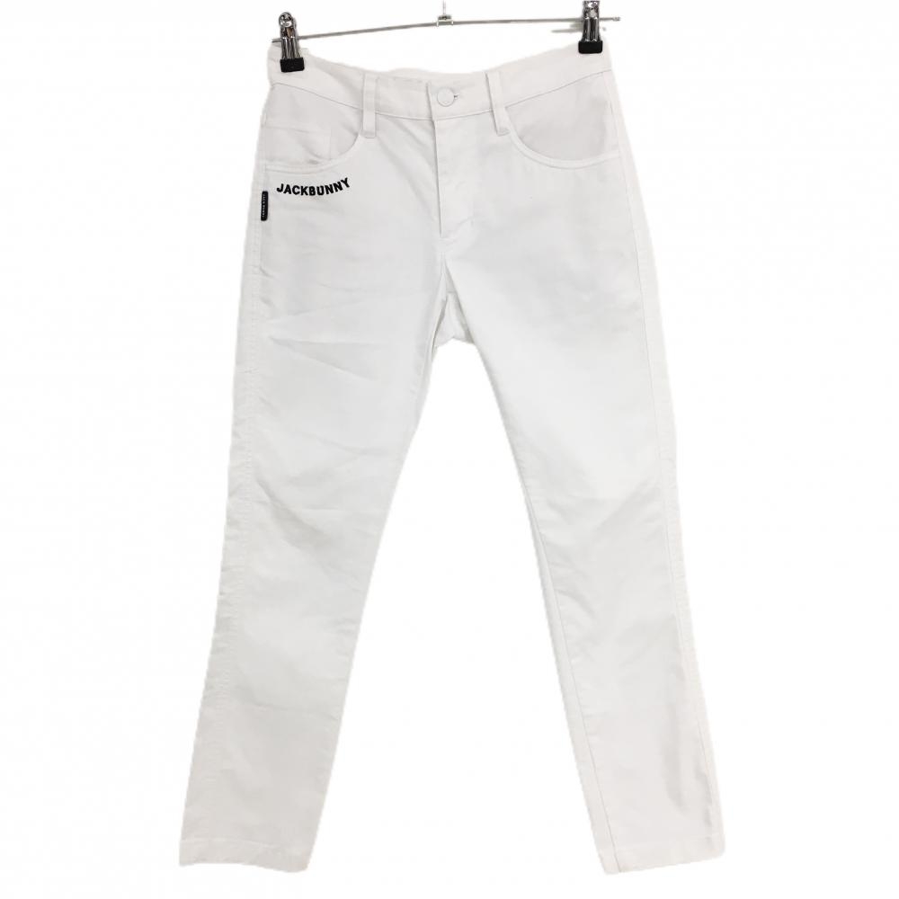 ジャックバニー×コカ・コーラ パンツ 白 ポケット口ロゴ刺しゅう レディース 00(XS) ゴルフウェア Jack Bunny