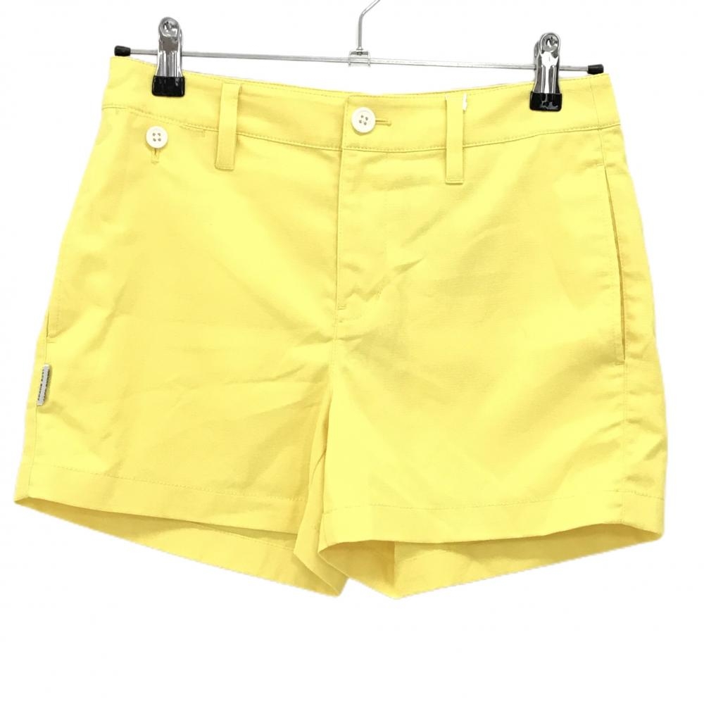 【新品】ジャックバニー ショートパンツ イエロー UVカット 接触冷感 吸水速乾 レディース 1(M) ゴルフウェア Jack Bunny