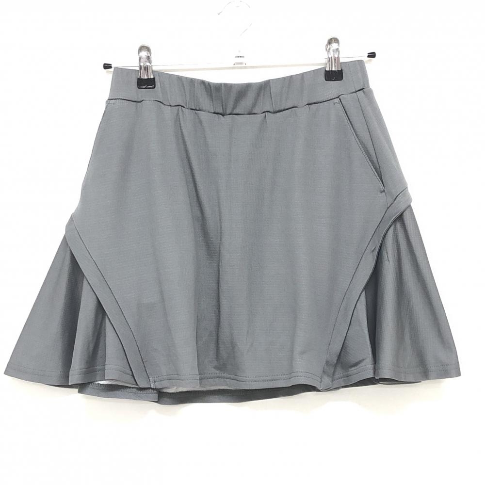ジャックバニー スカート グレー バックロゴ 内側インナーパンツ レディース 2(L) ゴルフウェア Jack Bunny