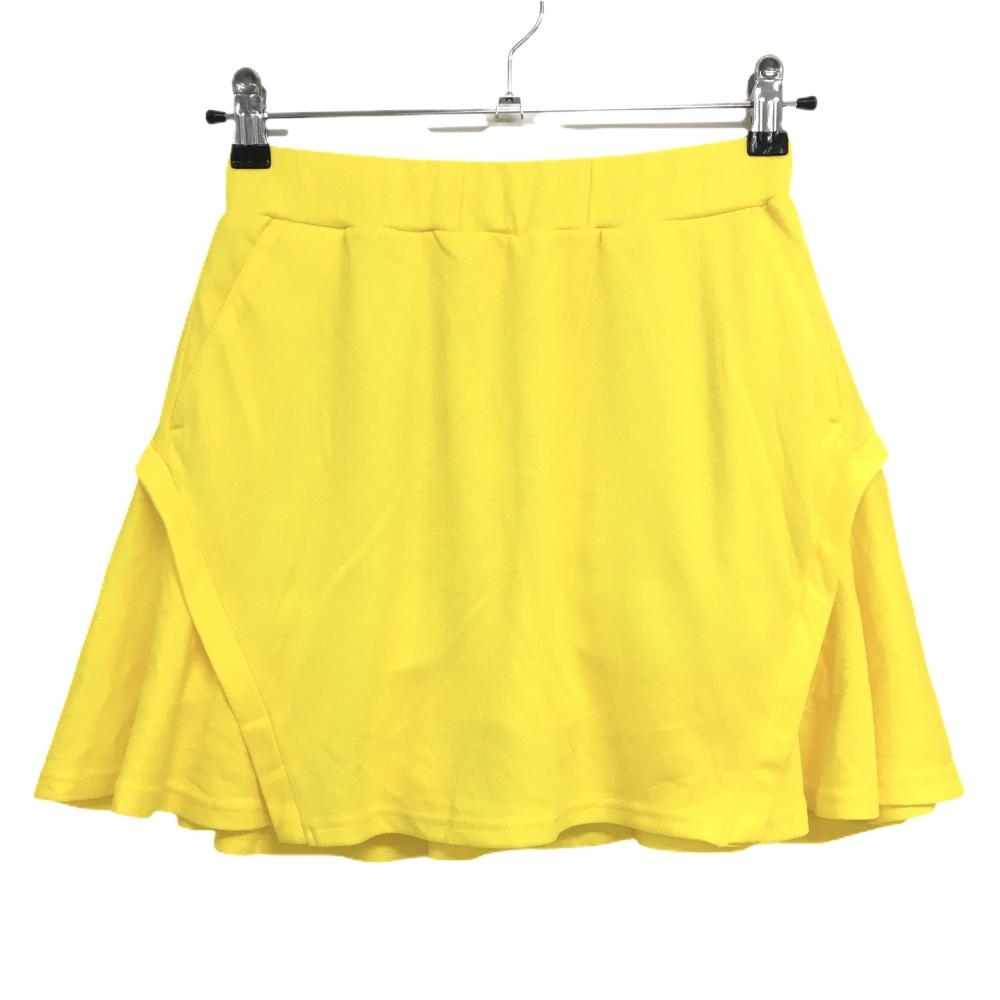 【超美品】ジャックバニー スカート イエロー シリコンワッペン内側インナーパンツ レディース 0(S) ゴルフウェア 2023年モデル Jack Bunny