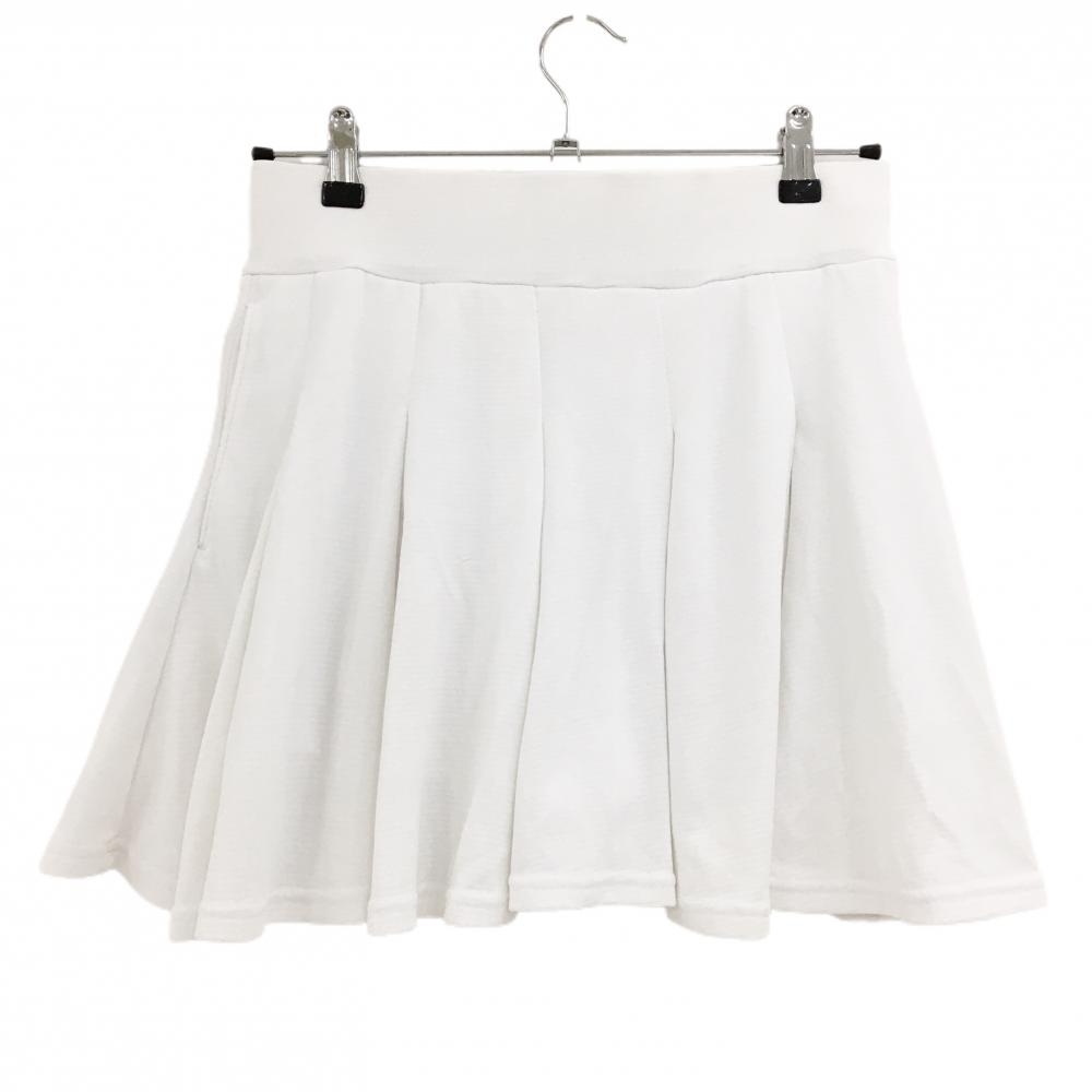 【美品】ジャックバニー スカート 白 シリコンワッペン 内側インナーパンツ  レディース 1(M) ゴルフウェア 2025年モデル  Jack Bunny
