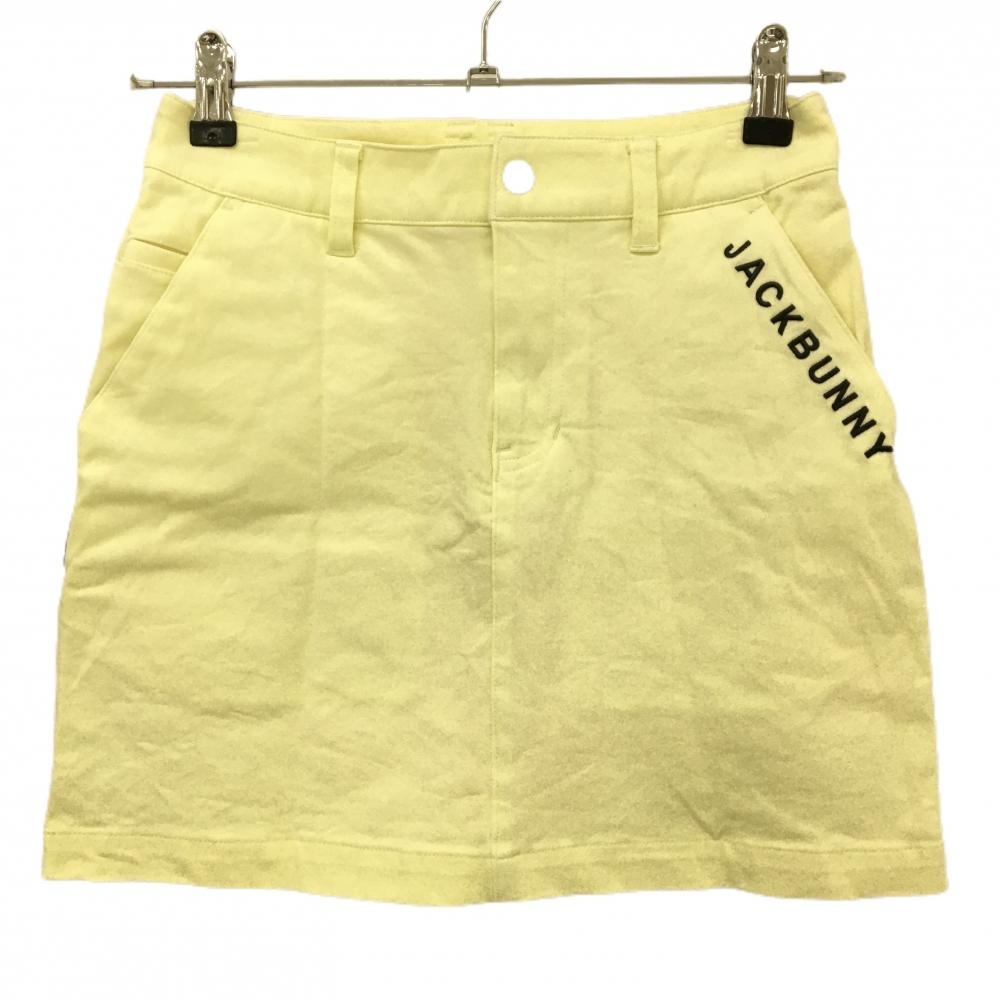 【超美品】ジャックバニー スカート ライトイエロー ストレッチ  レディース 0(S) ゴルフウェア 2025年モデル Jack Bunny