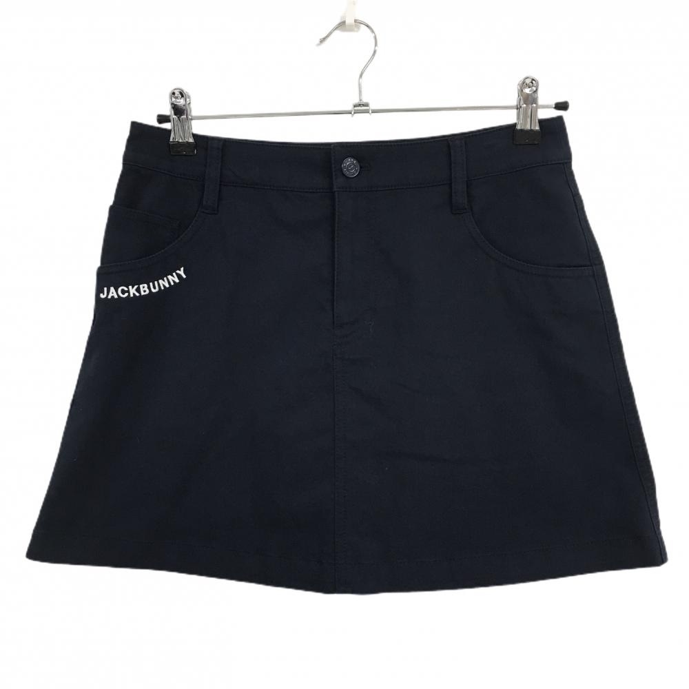 【超美品】ジャックバニー×コカ・コーラ スカート ネイビー×白 バックロゴ ストレッチ  レディース 1(M) ゴルフウェア Jack Bunny
