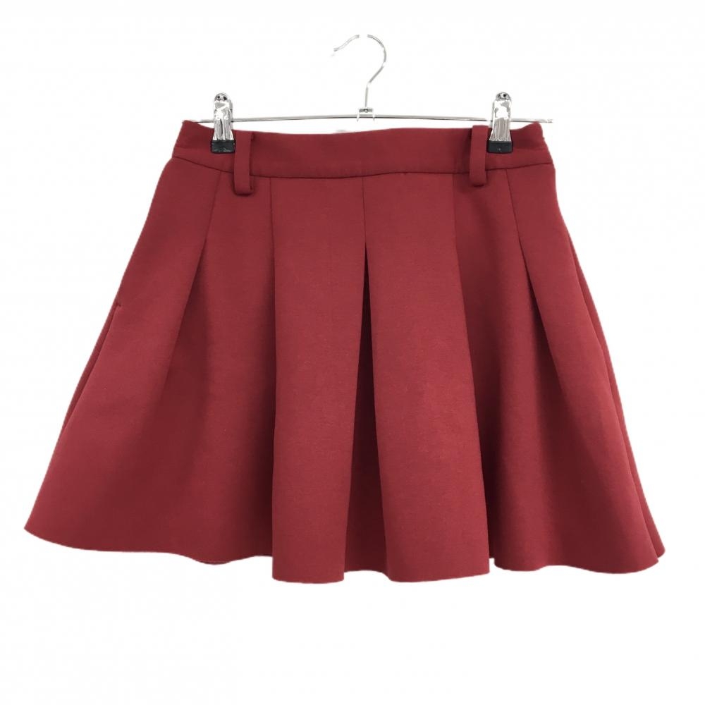 【美品】ジュンアンドロペ スカート レッド フレア インナーパンツ付  レディース M ゴルフウェア JUN＆ROPE