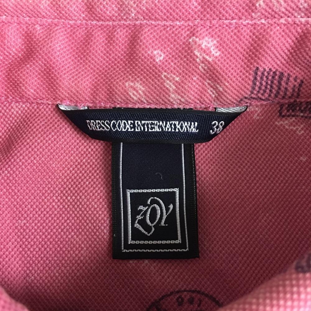 日本メーカー新品 10 Off価格 Zoy ゾーイ 半袖ポロワンピース ピンク 白 総柄 ダメージ加工ワッペン レディース 38 ゴルフウェア 日本メーカー新品 10 Off価格 Zoy ゾーイ 半袖ポロワンピース ピンク 白 総柄 ダメージ加工ワッペン レディース 38 ゴルフウェア