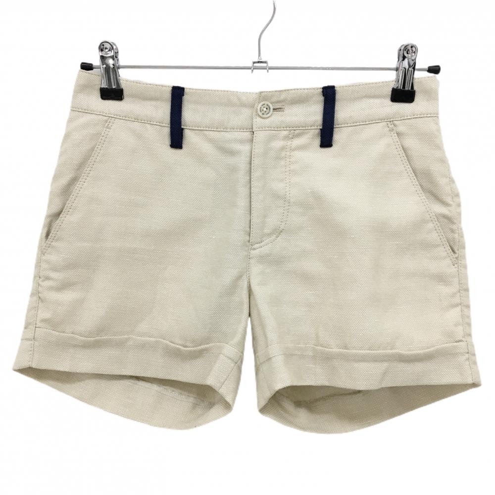 【美品】ゾーイ ショートパンツ ライトベージュ 麻混  レディース 36(S) ゴルフウェア ZOY