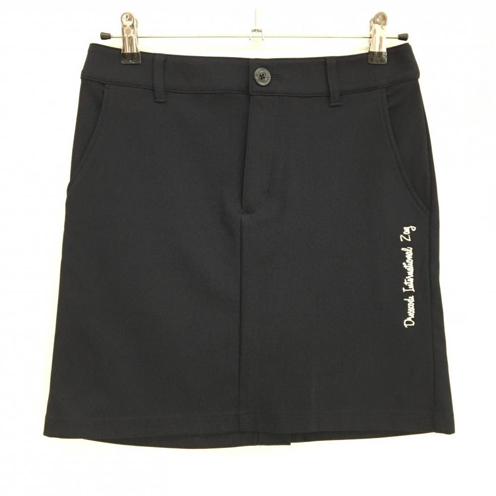 【超美品】ゾーイ スカート ネイビー サイド刺しゅう白  レディース 38(M) ゴルフウェア ZOY