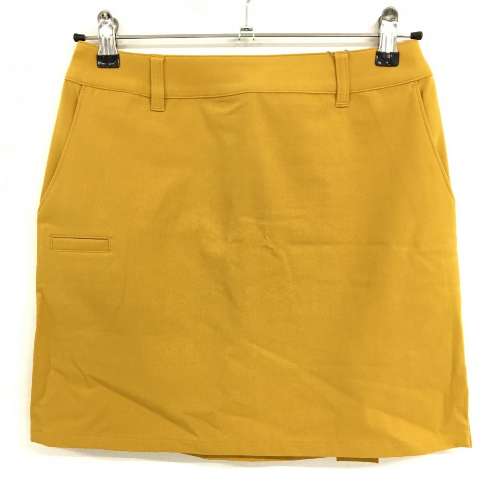 【新品】ゾーイ スカート マスタードイエロー 無地 インナーパンツ付き レディース 36(Ｓ) ゴルフウェア ZOY