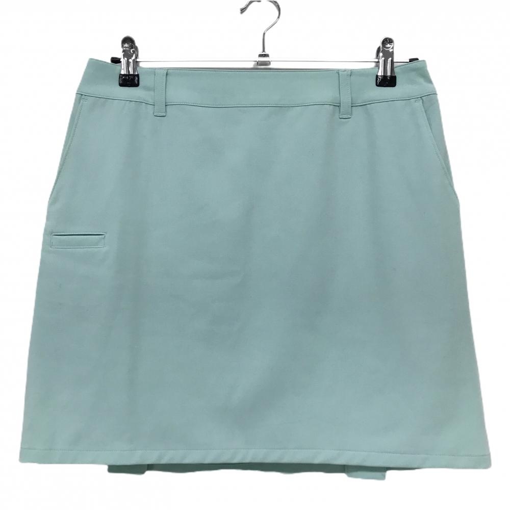 【美品】ゾーイ スカート ライトグリーン 後ろ裾プリーツ レディース 40(L) ゴルフウェア ZOY