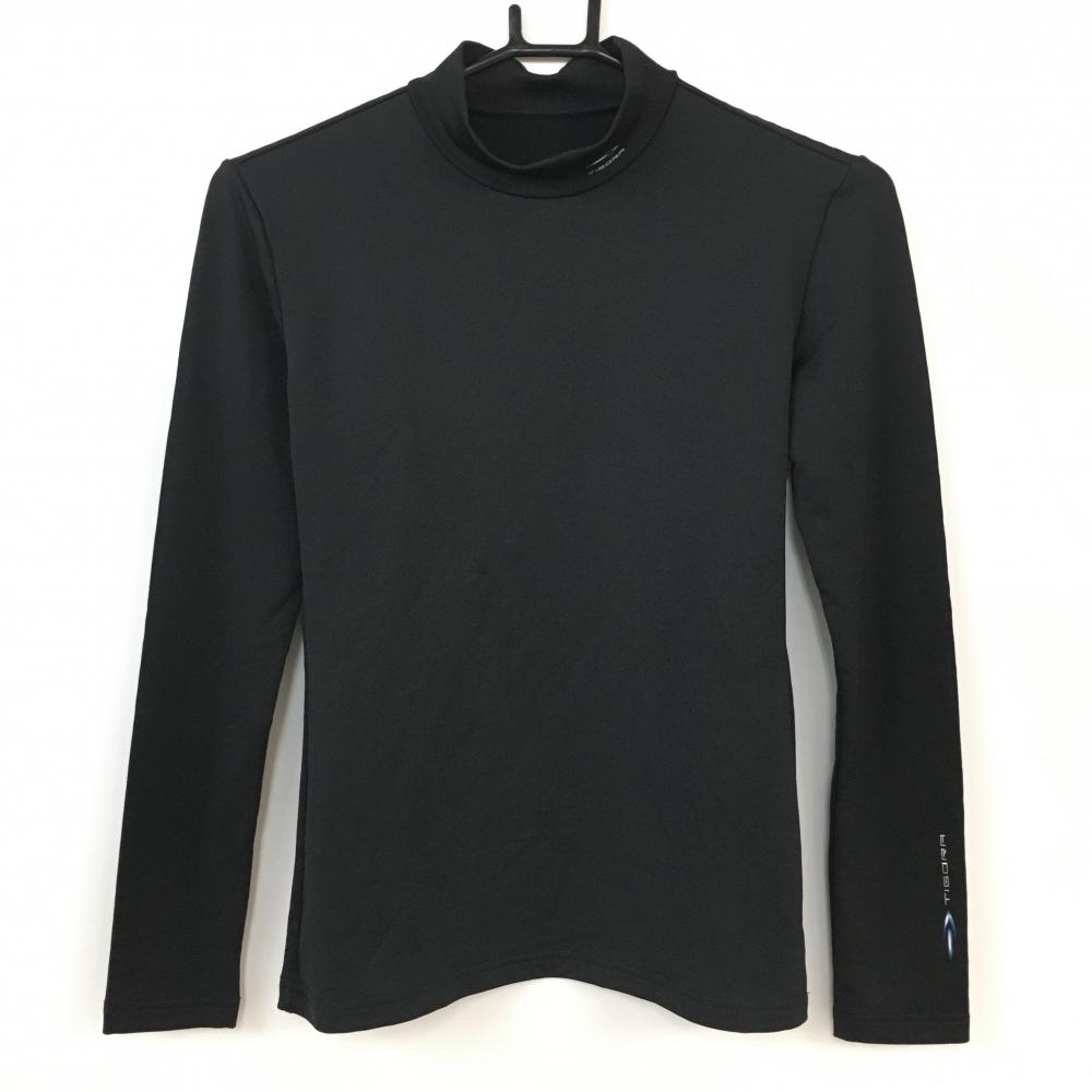 【超美品】TIGORA ティゴラ 長袖ハイネックシャツ 黒 インナーシャツ レディース L ゴルフウェア
