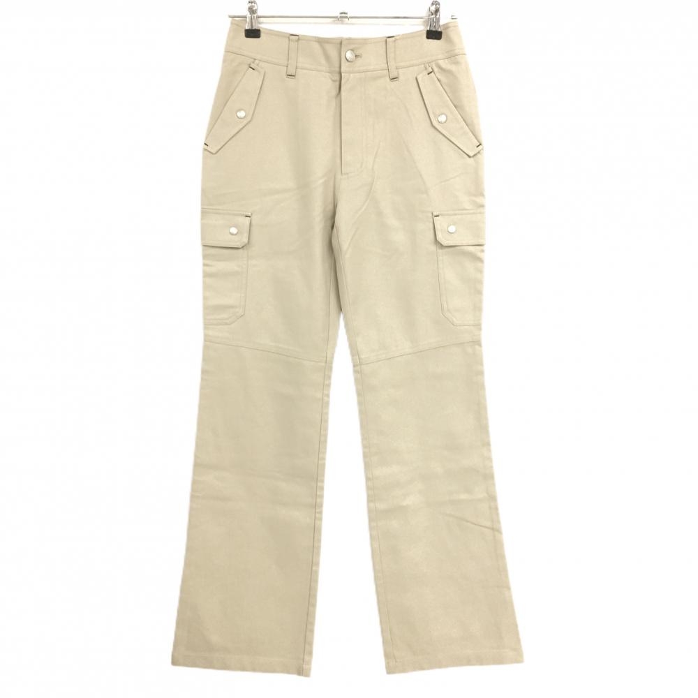 【新品】ティゴラ カーゴパンツ ベージュ コットン混 レディース 9(M) ゴルフウェア TIGORA