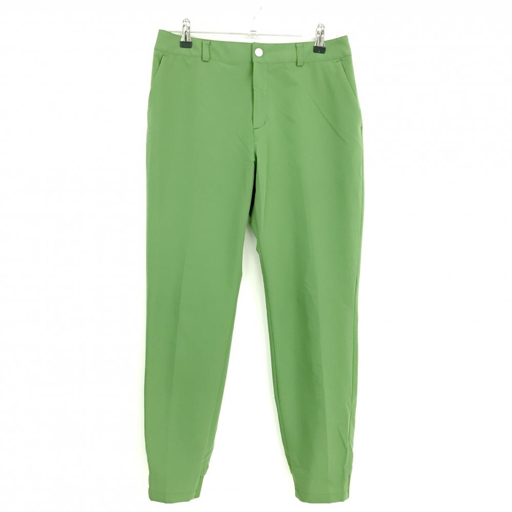 【超美品】テーラーメイド パンツ グリーン  ロゴ白 ウエスト一部ゴム  レディース O ゴルフウェア 2024年モデル TaylorMade