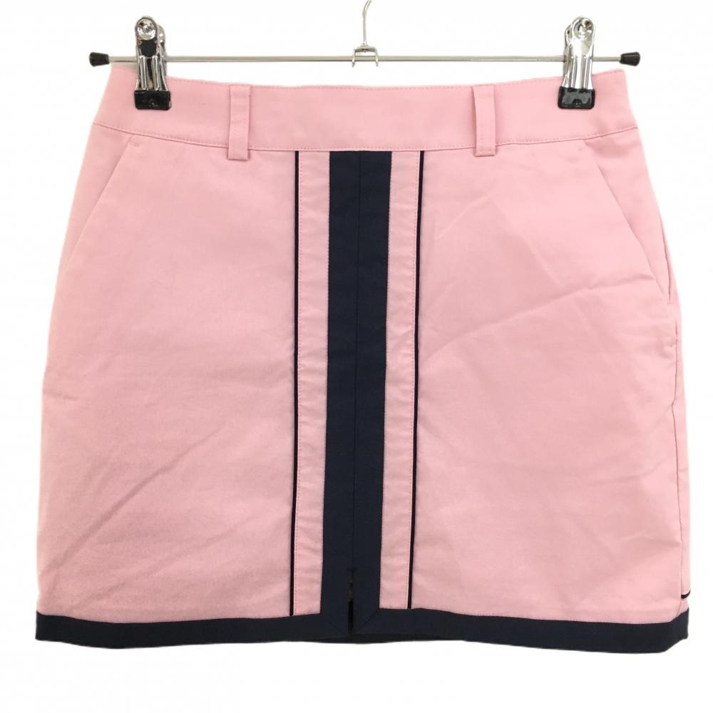 【美品】テーラーメイド スカート ピンク×ネイビー 内側インナーパンツ レディース XS ゴルフウェア TaylorMade