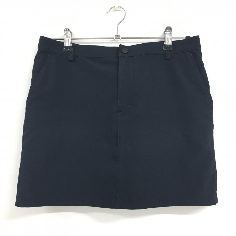 【美品】テーラーメイド スカート ネイビー ロゴ白 ストレッチ 内側インナーパンツ レディース L ゴルフウェア TaylorMade