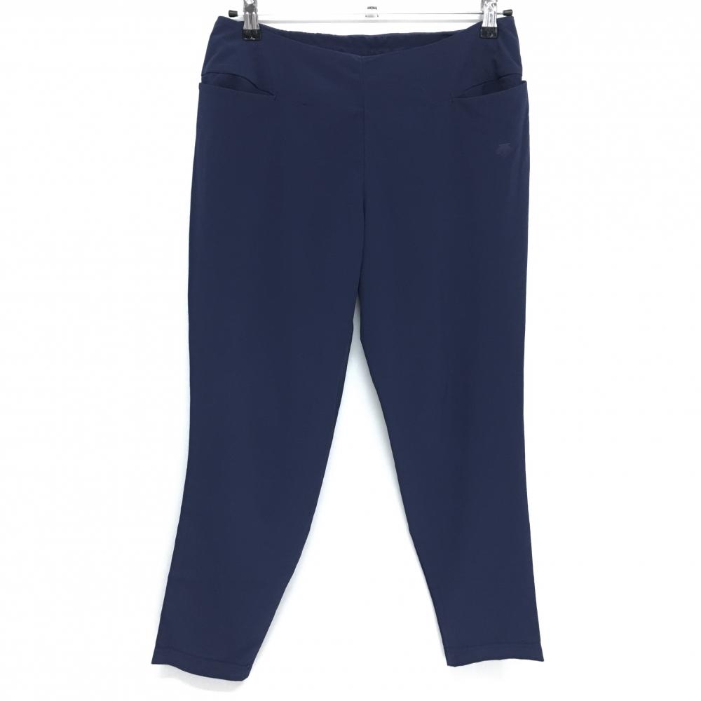デサント パンツ ネイビー ストレッチ レディース M ゴルフウェア DESCENTE