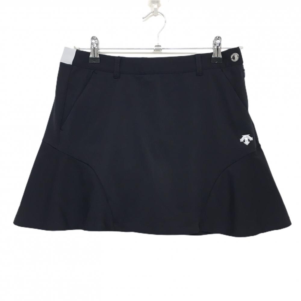 【超美品】デサントゴルフ スカート ネイビー ストレッチ 中田英寿 レディース 64/M ゴルフウェア 2023年モデル DESCENTE