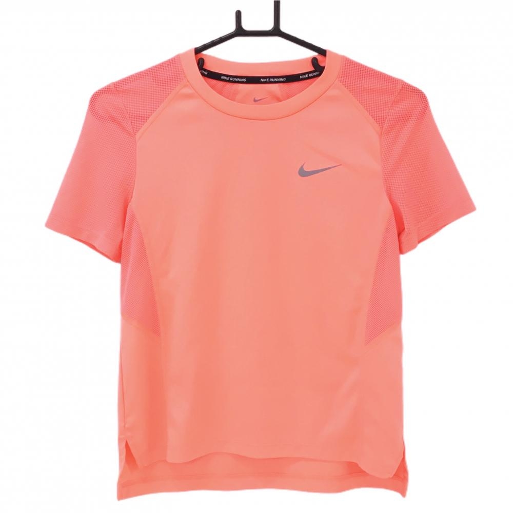 【超美品】ナイキ Tシャツ サーモンピンク ランニング DRI-FIT  レディース S ゴルフウェア NIKE