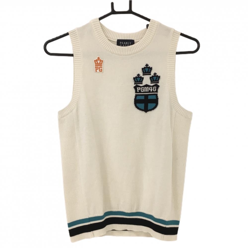 パーリーゲイツニットベストサイズ0 さくらんぼ柄マスターバニー