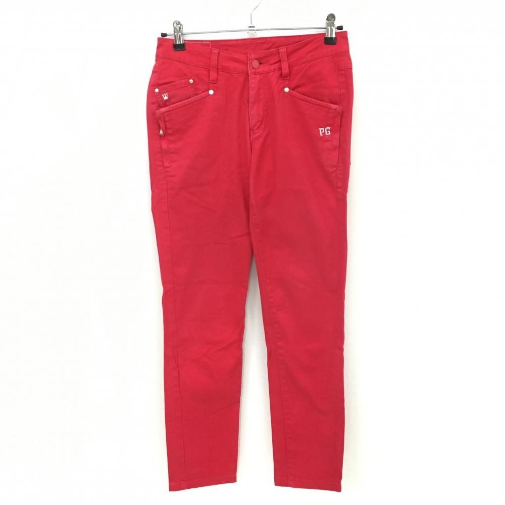 パーリーゲイツ パンツ レッド系 25周年 レディース 1(M) ゴルフウェア PEARLY GATES