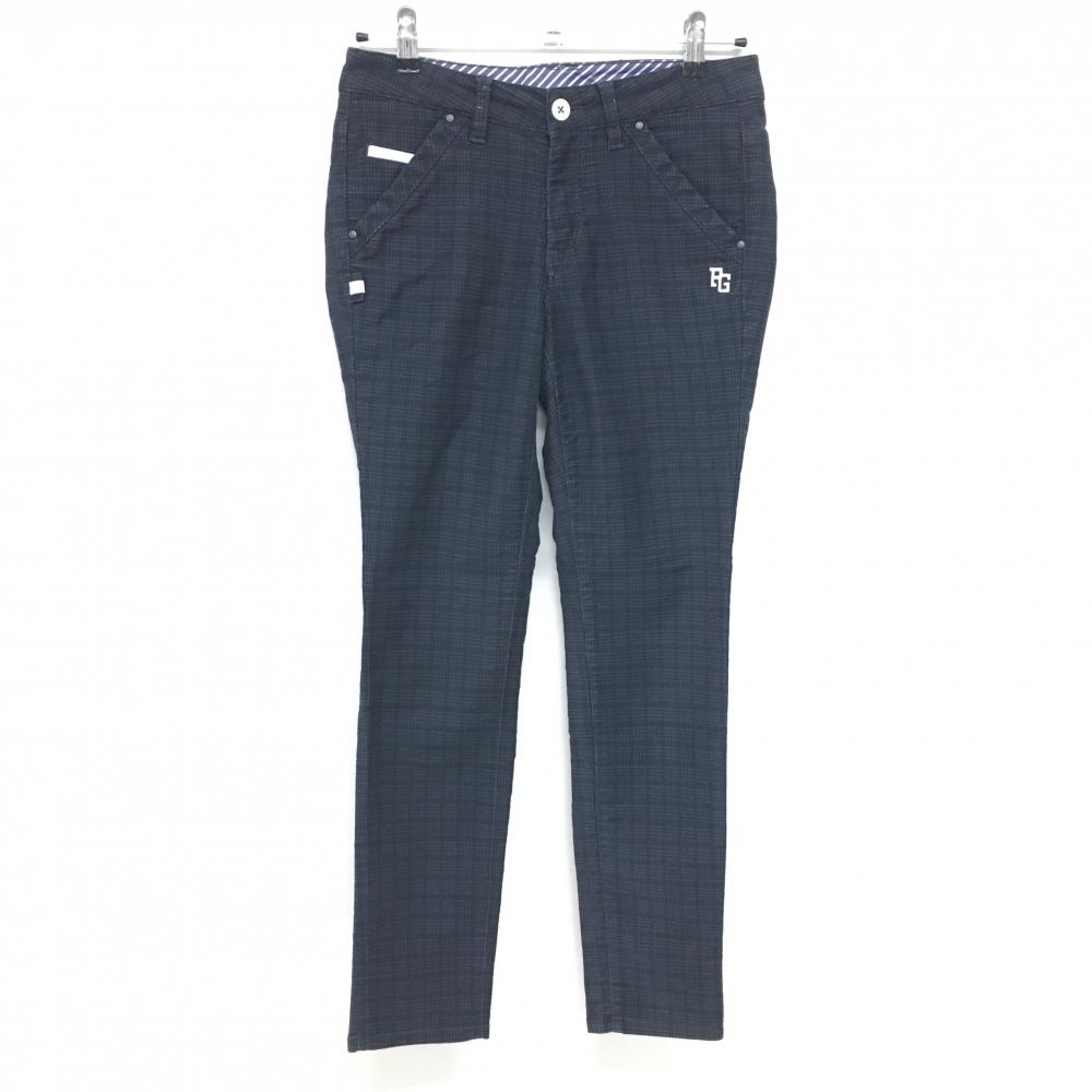 【美品】パーリーゲイツ パンツ グレー チェック レディース 0(S) ゴルフウェア PEARLY GATES