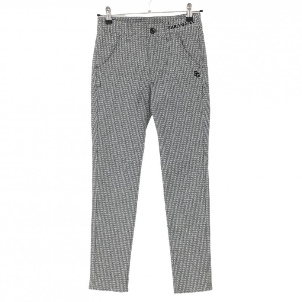 【新品】パーリーゲイツ パンツ 黒×白 総柄 ストレッチ  レディース 00(XS) ゴルフウェア PEARLY GATES