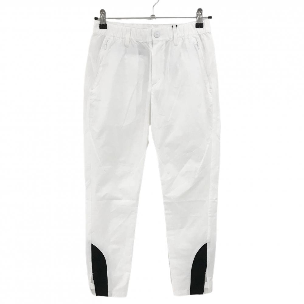 【新品】パーリーゲイツ パンツ 白×ネイビー バックロゴ ウエストゴム レディース 0(S) ゴルフウェア PEARLY GATES