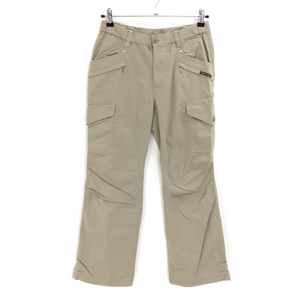 【美品】パーリーゲイツ カーゴパンツ ベージュ ストレッチ ナイロン混 レディース 1(M) ゴルフウェア PEARLY GATES
