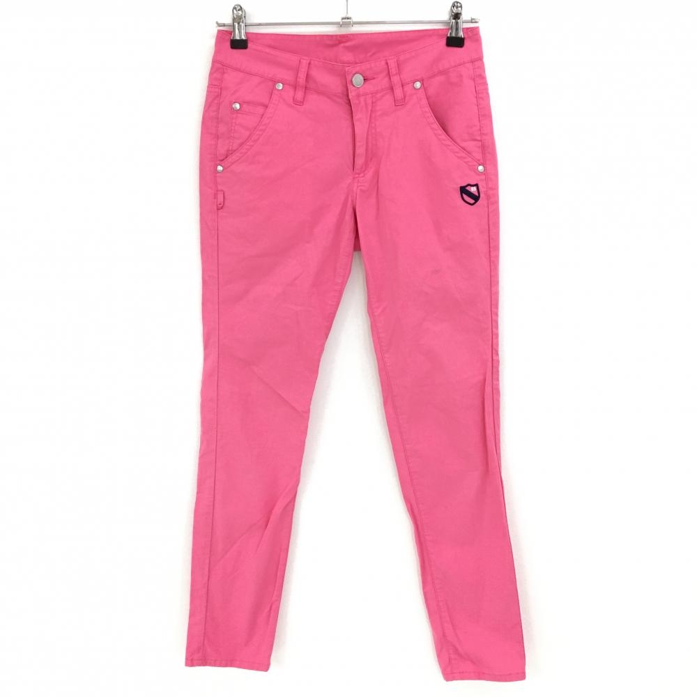 パーリーゲイツ パンツ ピンク ロゴ刺しゅう レディース 0(S) ゴルフウェア PEARLY GATES