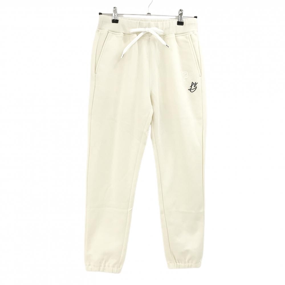 【新品】パーリーゲイツ パンツ 白 ウエストゴム 調整紐 日本製 レディース 2(L) ゴルフウェア 2025年モデル PEARLY GATES