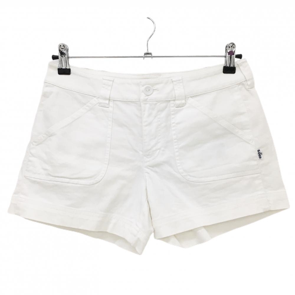パーリーゲイツ ショートパンツ 白 シンプル レディース 0(S) ゴルフウェア PEARLY GATES