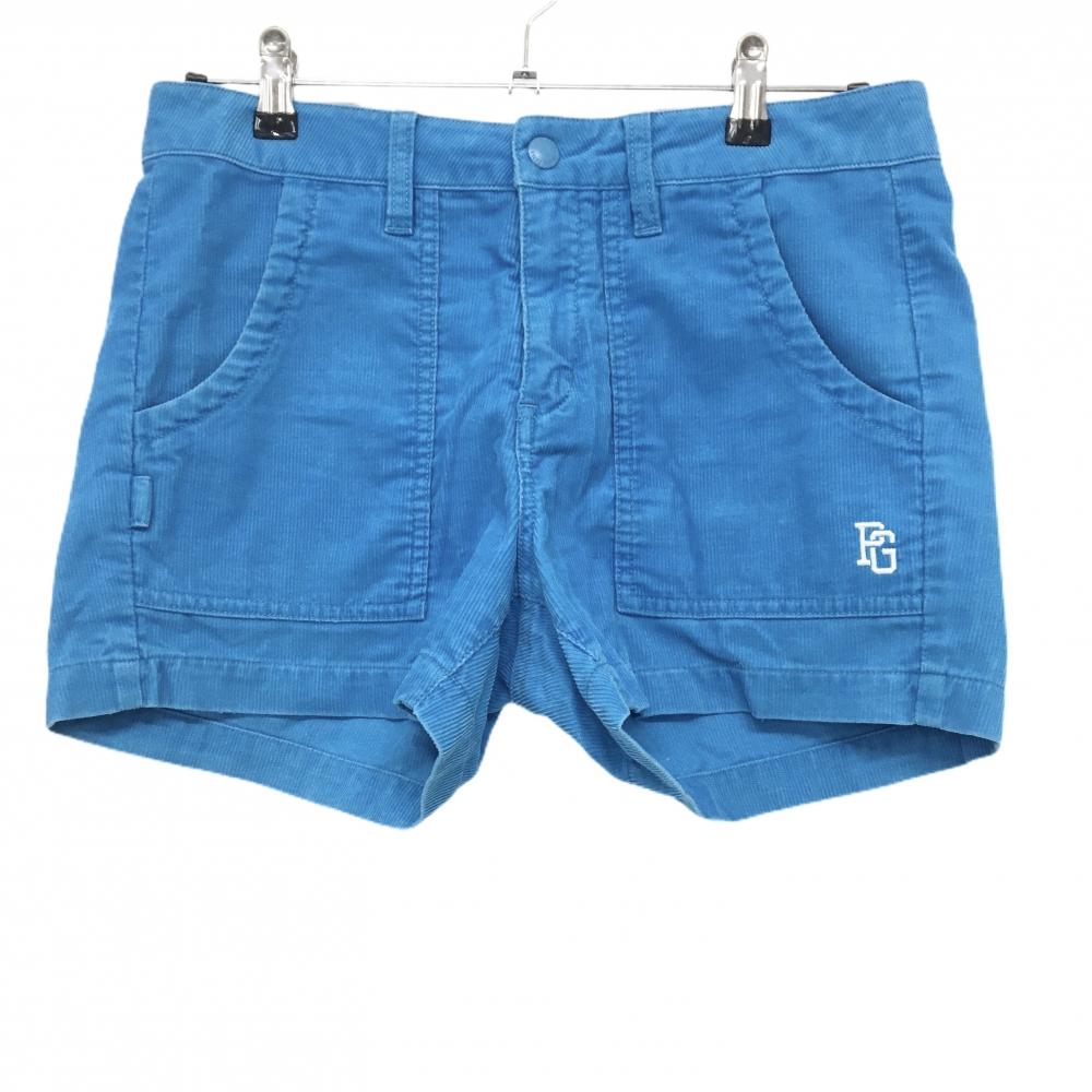 パーリーゲイツ ショートパンツ ライトブルー コーデュロイ レディース 1(M) ゴルフウェア PEARLY GATES