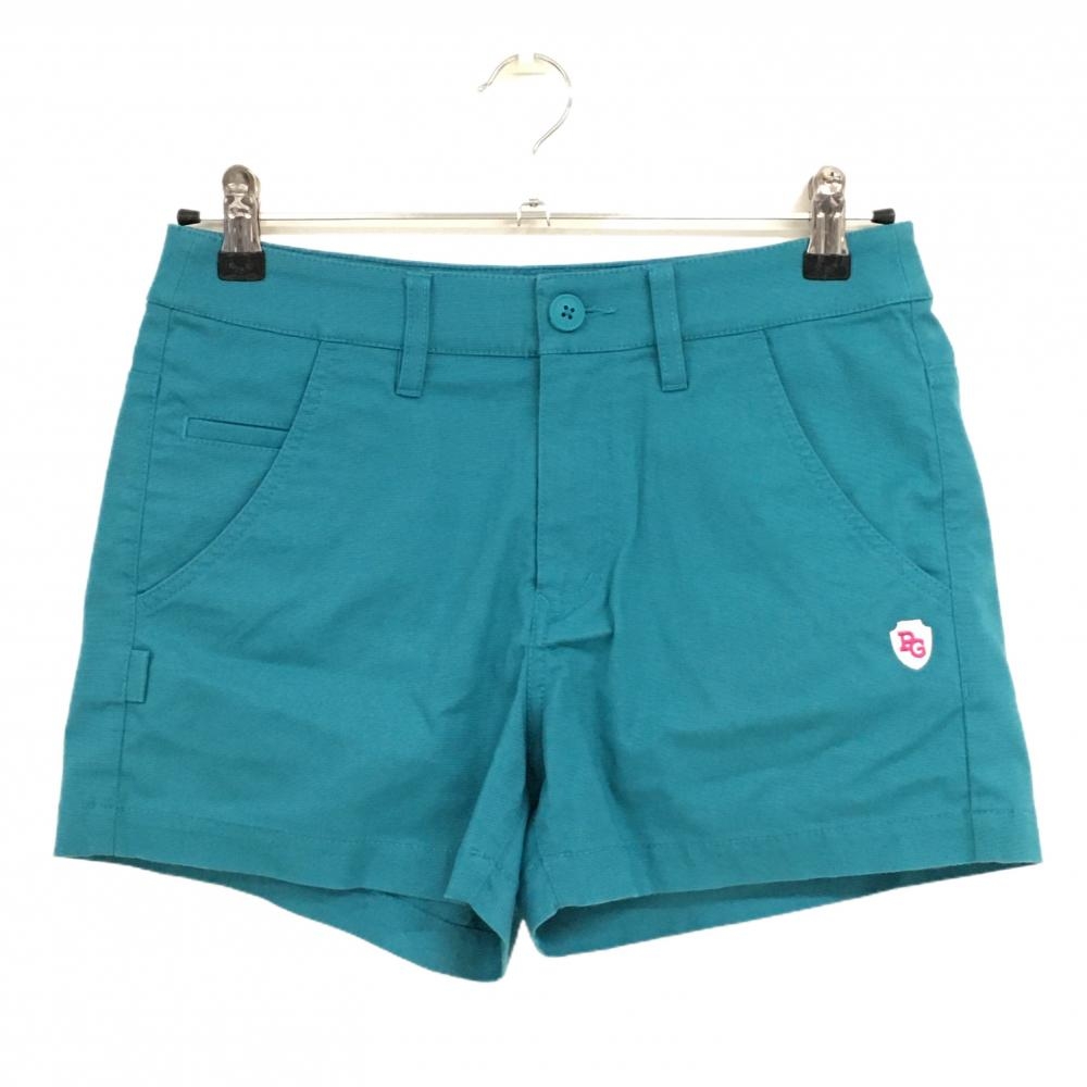【超美品】パーリーゲイツ ショートパンツ ターコイズブルー ストレッチ 内側ニコちゃん  レディース 0(S) ゴルフウェア PEARLY GATES