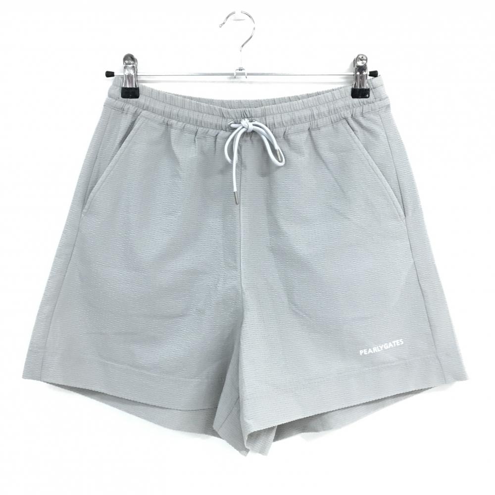 【新品】パーリーゲイツ ショートパンツ グレー メッシュ調 エアドット  レディース 1(M) ゴルフウェア 2025年モデル PEARLY GATES