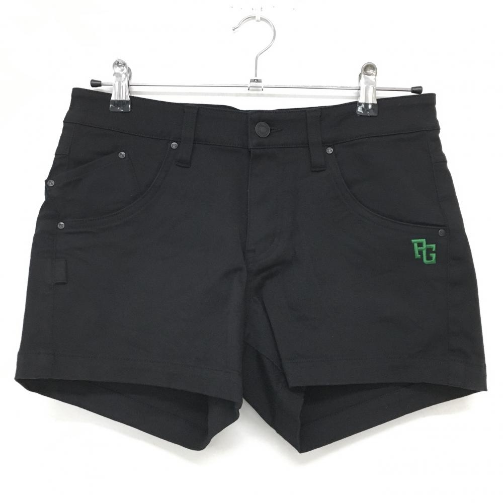 【超美品】パーリーゲイツ ショートパンツ 黒 ストレッチ  レディース 1(M) ゴルフウェア PEARLY GATES