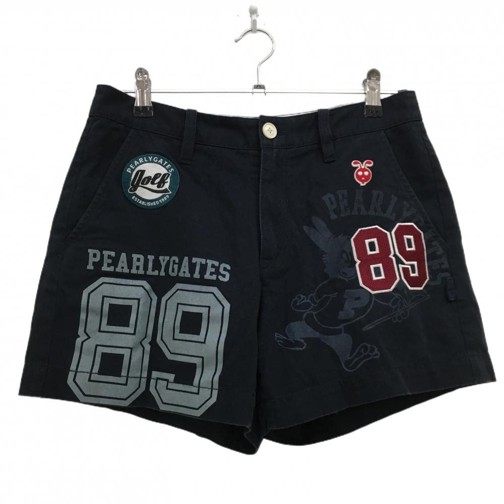 パーリーゲイツ ショートパンツ ダークネイビー 複数ワッペン  レディース 1(M) ゴルフウェア PEARLY GATES