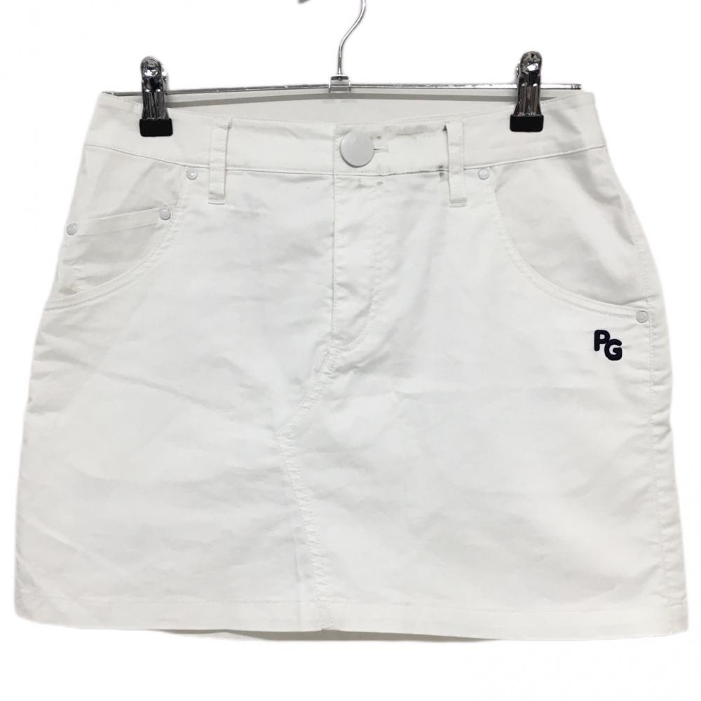 パーリーゲイツ スカート 白 ニコちゃん スマイル  レディース 0(S) ゴルフウェア PEARLY GATES